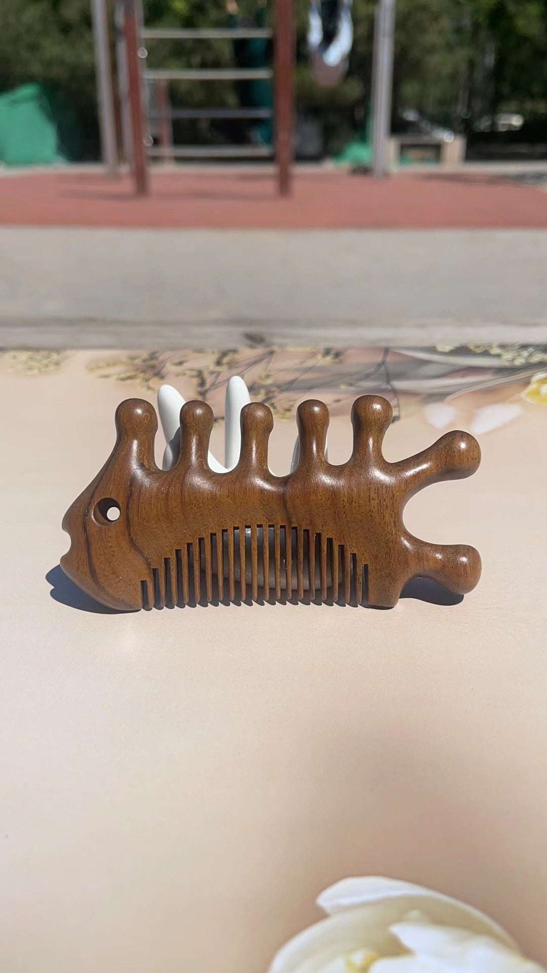 Green Sandalwood Massage Ebony Wide Tooth Fine Gift Hair Brushes & Combs