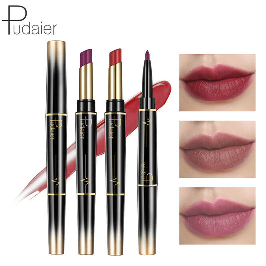 Innovative Double-headed Liner Matte Gloss Color Lipsticks