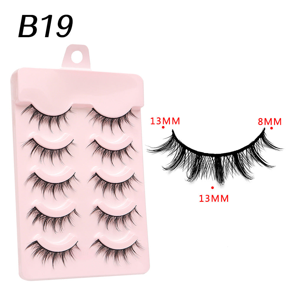 Devil Eyelashes Natural Curling Hard Stem False Lashes