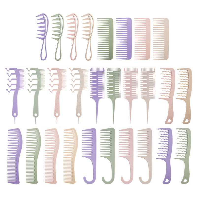 Straw Smooth Shape Fluffy Cute Exclusive Hair Brushes & Combs