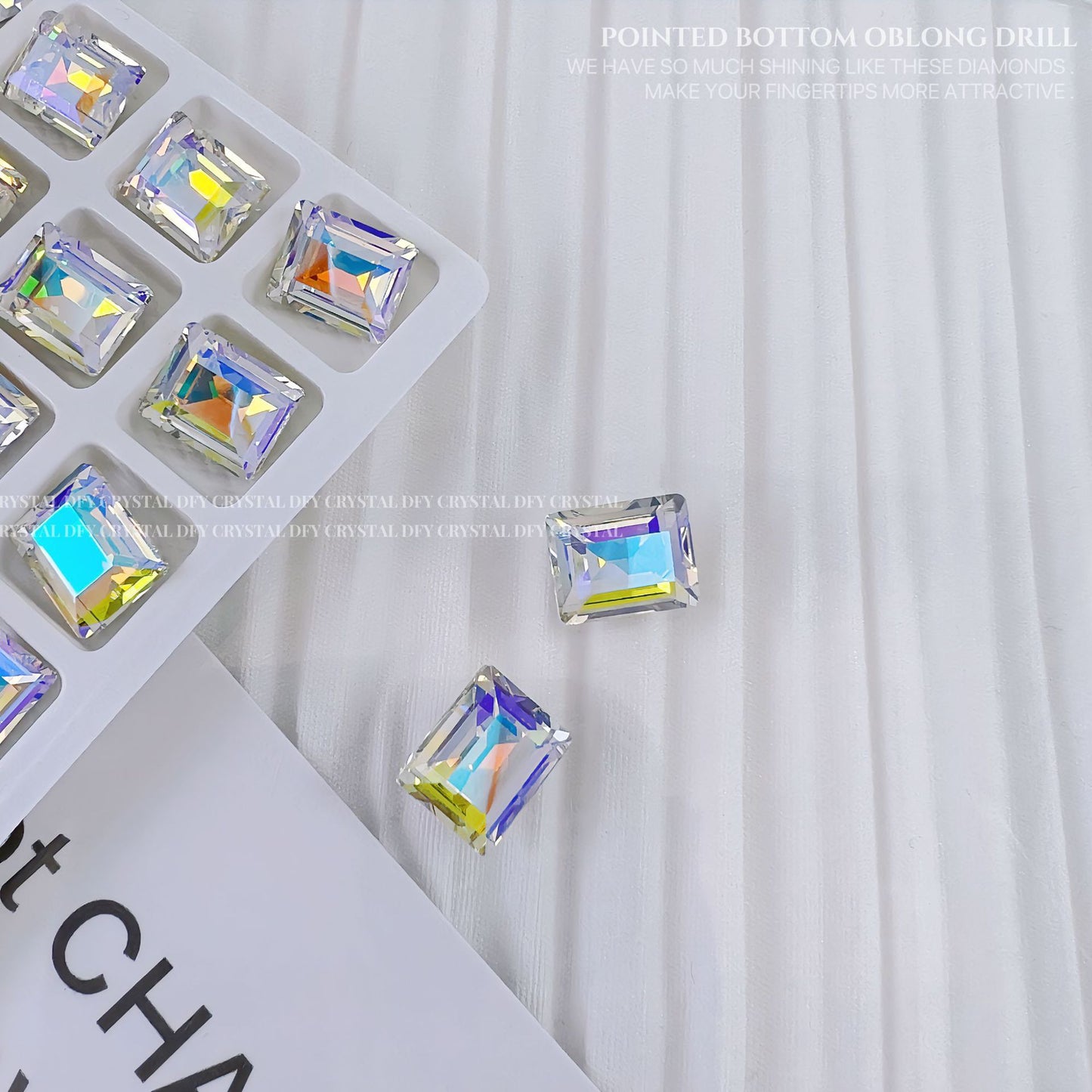 Jewelry Super Flash Pointed Bottom Rock Sugar Crystal Nail Care Nail Art