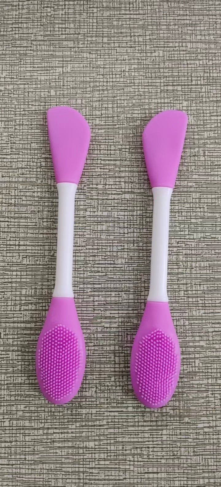 Silicone Double-headed Facial Brush Mask Cleansing Smear Cleaning Makeup Brushes Accessories