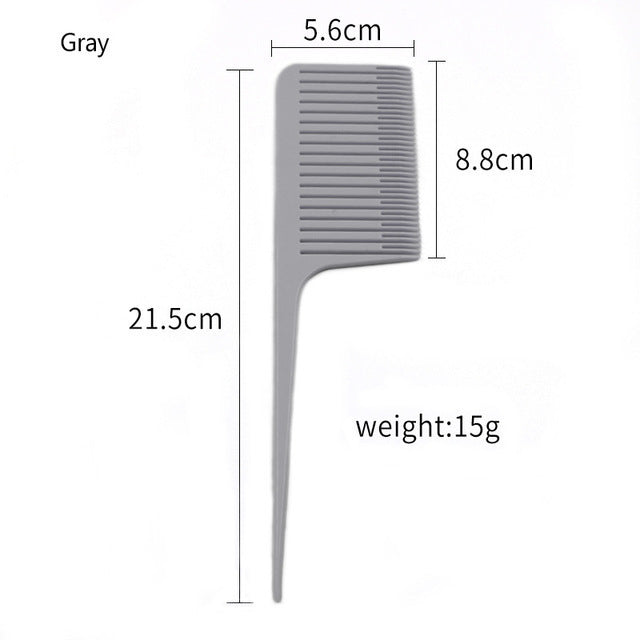 Plastic Needle Pointed Tail Treatment Dyeing Hair Brushes & Combs