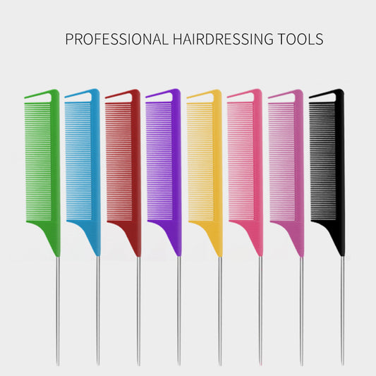 Dyeing Tail Hairdressing Salon Picking Steel Hair Brushes & Combs