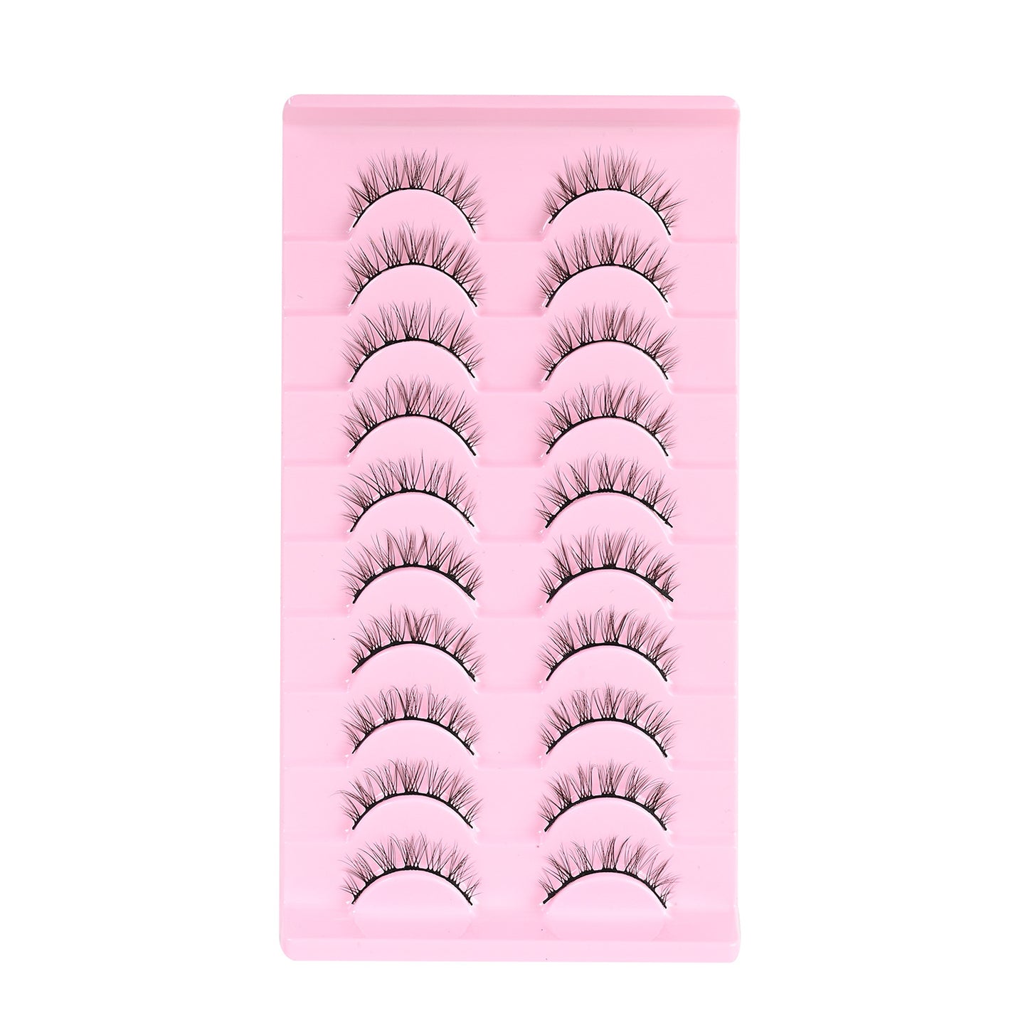 Rows Thick Hard Stem Eyelashes Archdemon Trendy Cartoon Cotton False Lashes