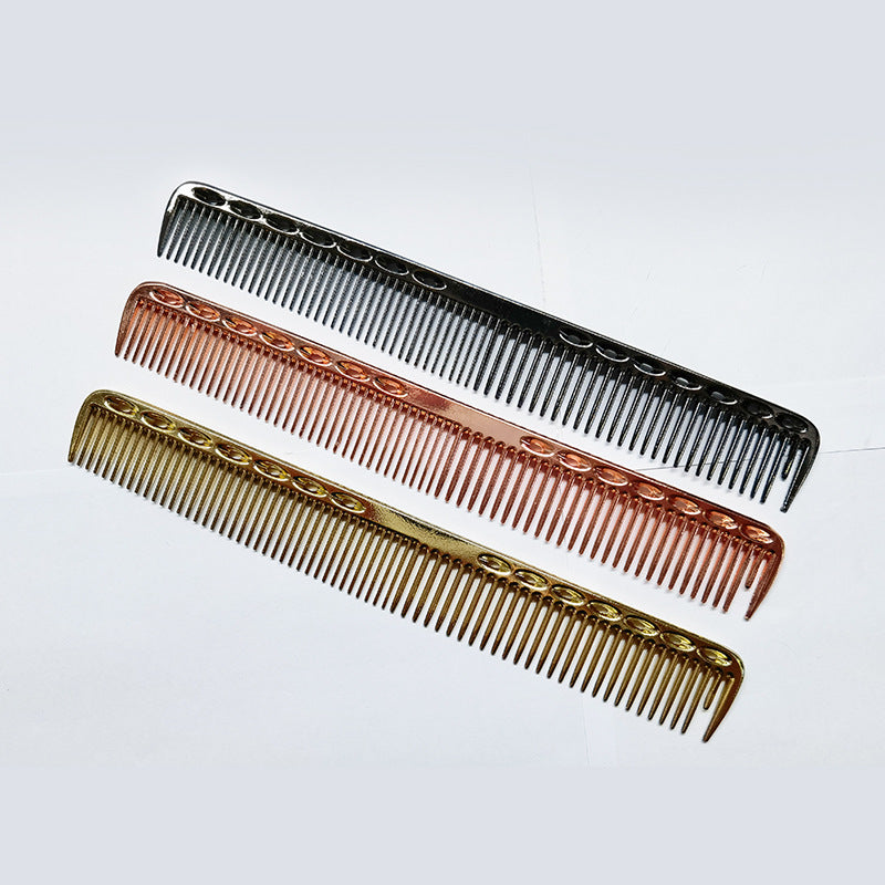 Men's Stainless Steel Cutting Hairdressing Metal Hair Brushes & Combs