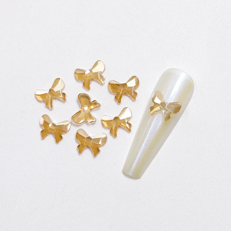 Tea Color Aurora Diamond Transparent Flat-bottomed Fancy Shape Rhinestone Nail Care Nail Art