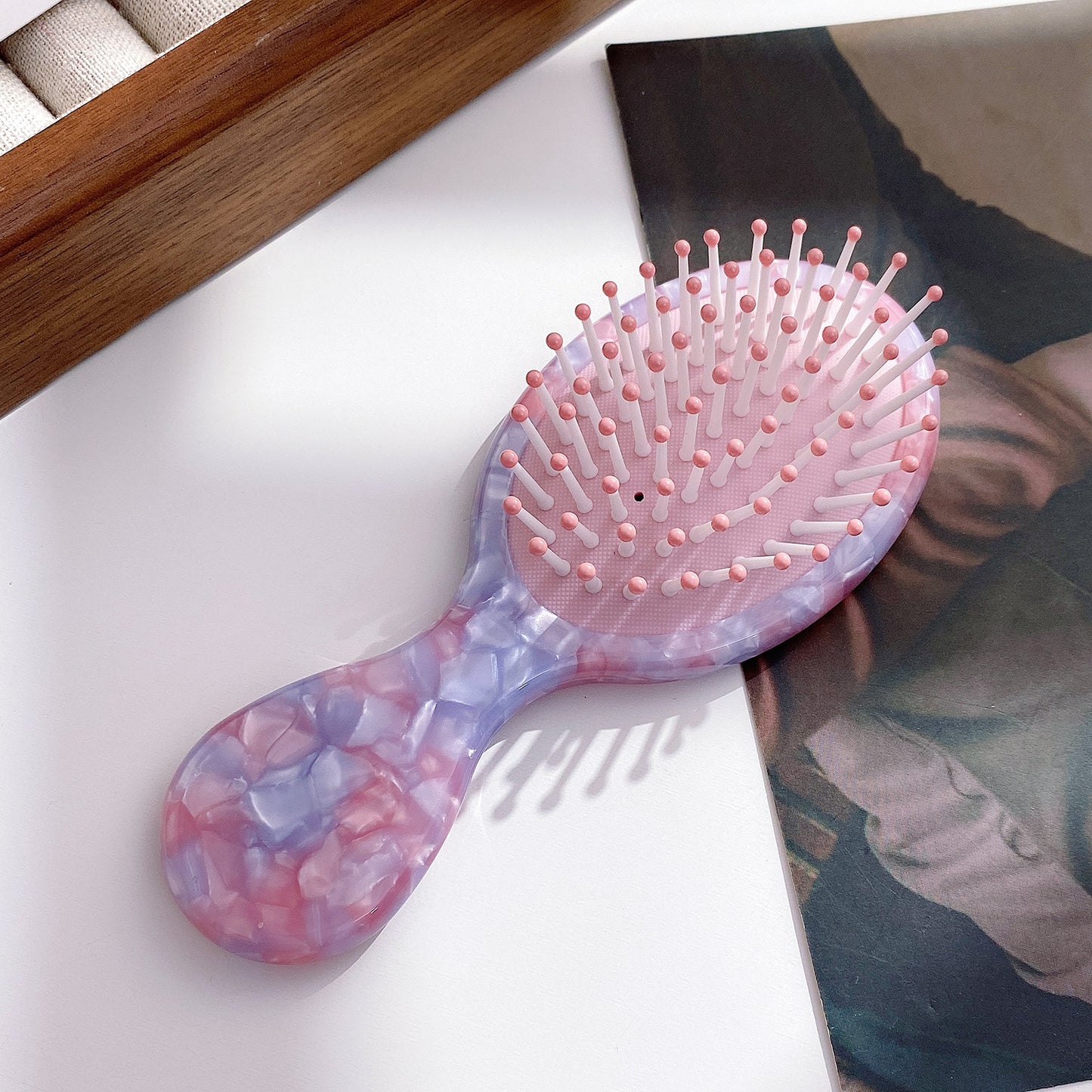 French Retro Cellulose Acetate Sheet Home Hair Brushes & Combs