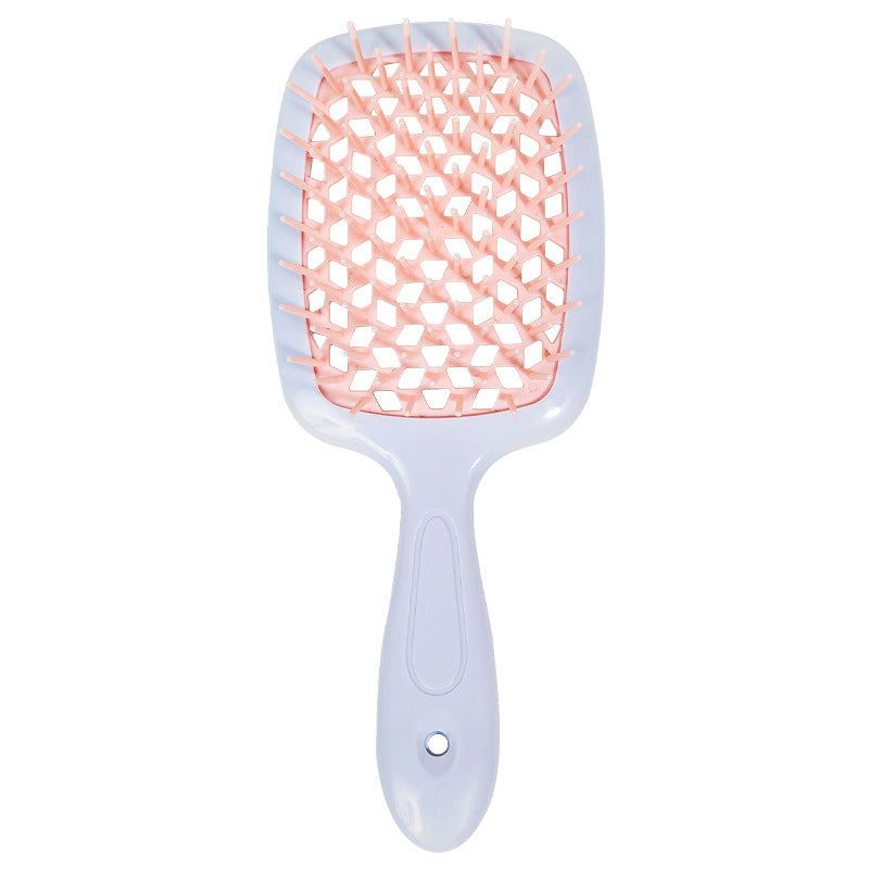 Play Beauty Hollow Mesh Massage Hairdressing Shape Plaid Salon Hair Brushes & Combs