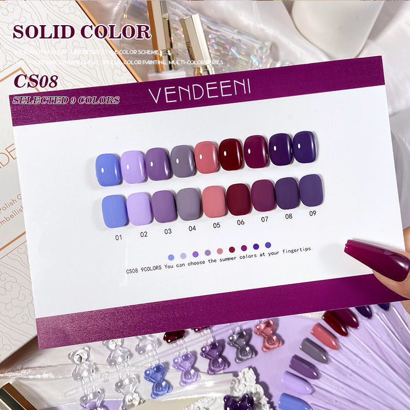 Uv Solid Basic Collection Mini Series Macaron Nail Polish