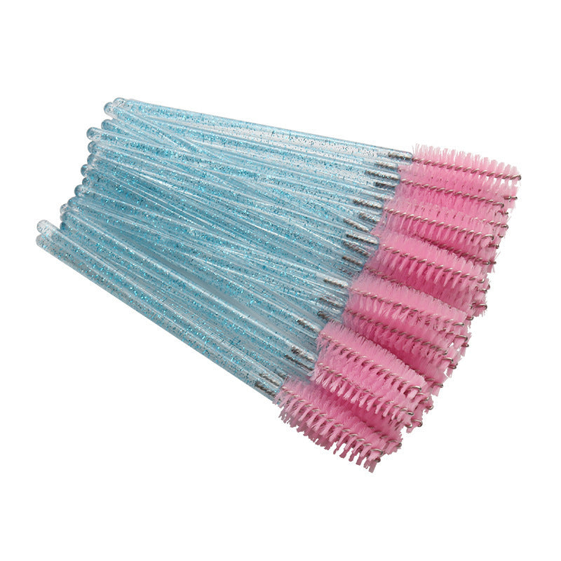 Wholesale Crystal Spiral Mascara Brush Extremely Fine Eyelash Wedding Makeup Brushes Accessories