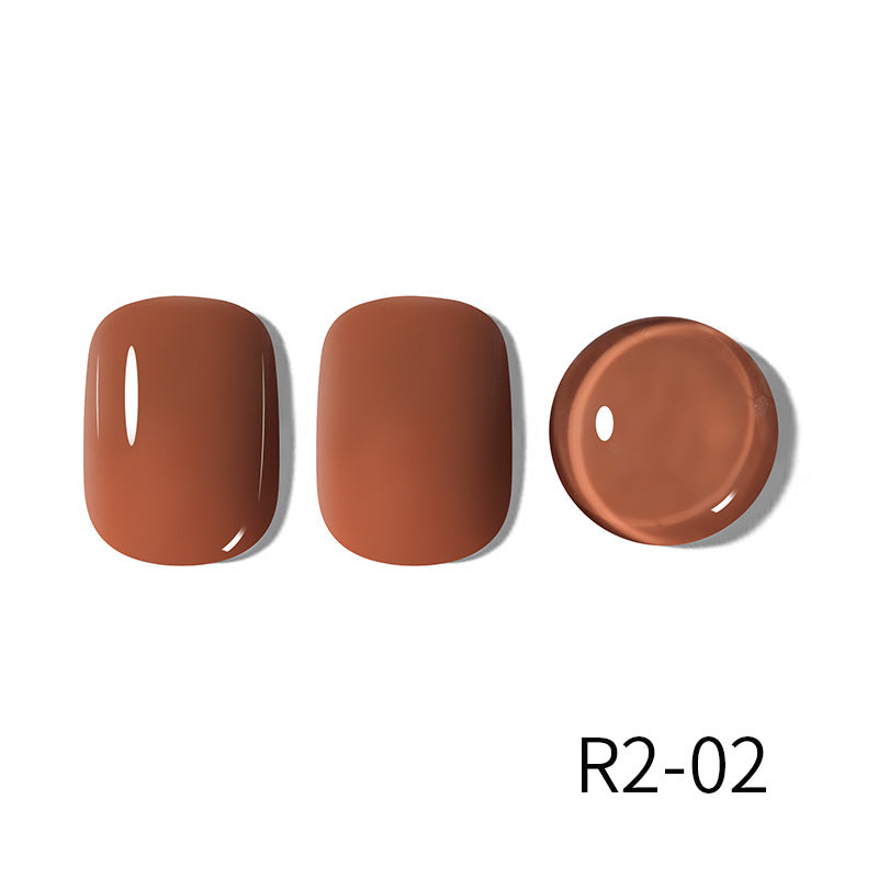 Milk Tea Popular Coffee Brown Glue White Nail Polish