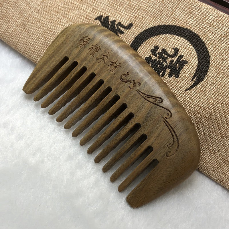 Sandalwood Wide Tooth Fine Female Mini Hair Brushes & Combs