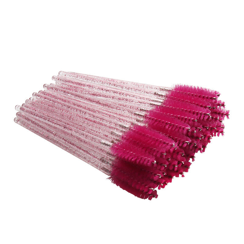 Wholesale Crystal Spiral Mascara Brush Extremely Fine Eyelash Wedding Makeup Brushes Accessories