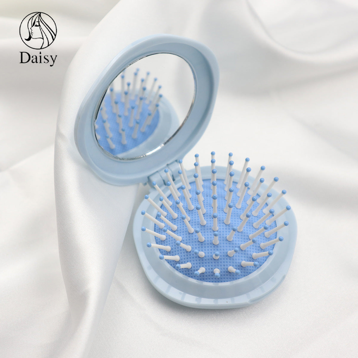 Air Cushion Leather Massage Foldable Compact Hair Brushes & Combs