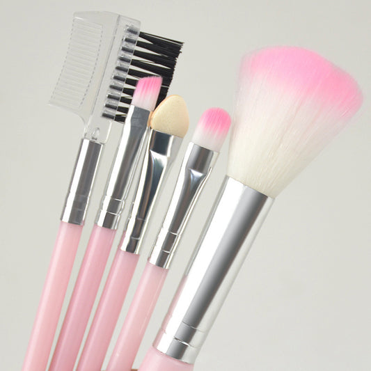 Five Pcs Brush Suit Blush Shadow Soft Portable Makeup Brushes Accessories