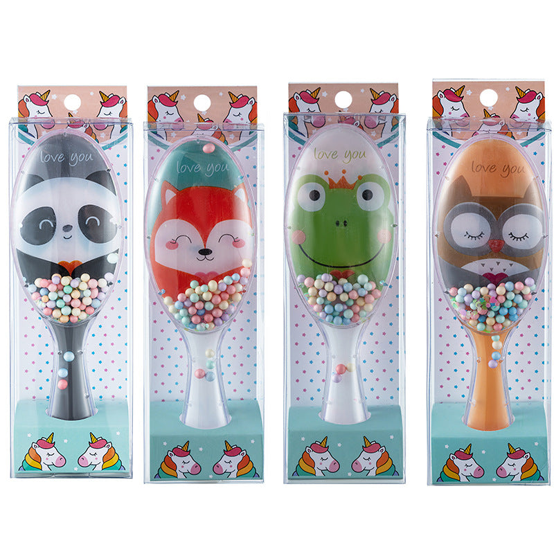 Airbag Oval Cartoon Fruit Animal Sequins Hair Brushes & Combs