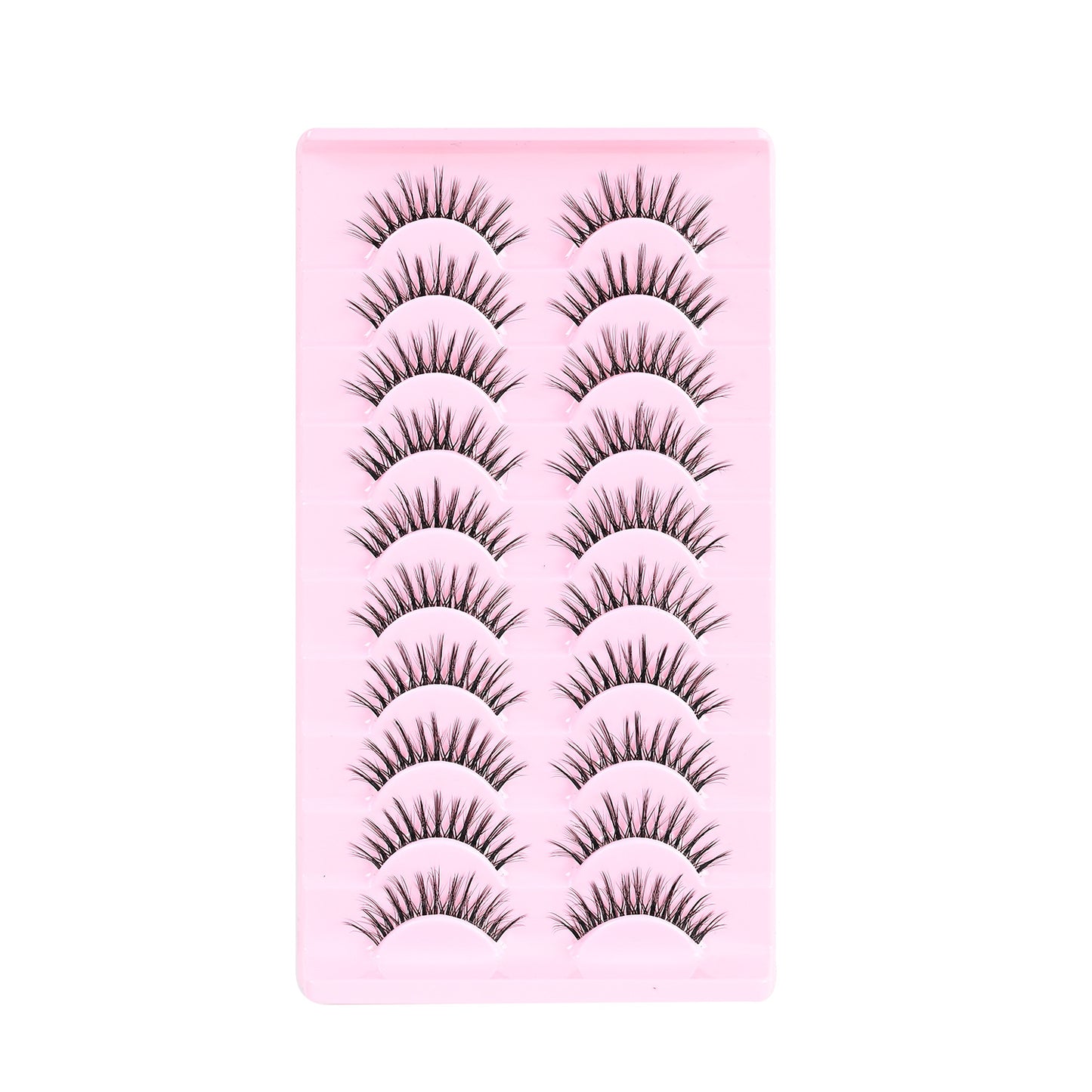 Rows Thick Hard Stem Eyelashes Archdemon Trendy Cartoon Cotton False Lashes