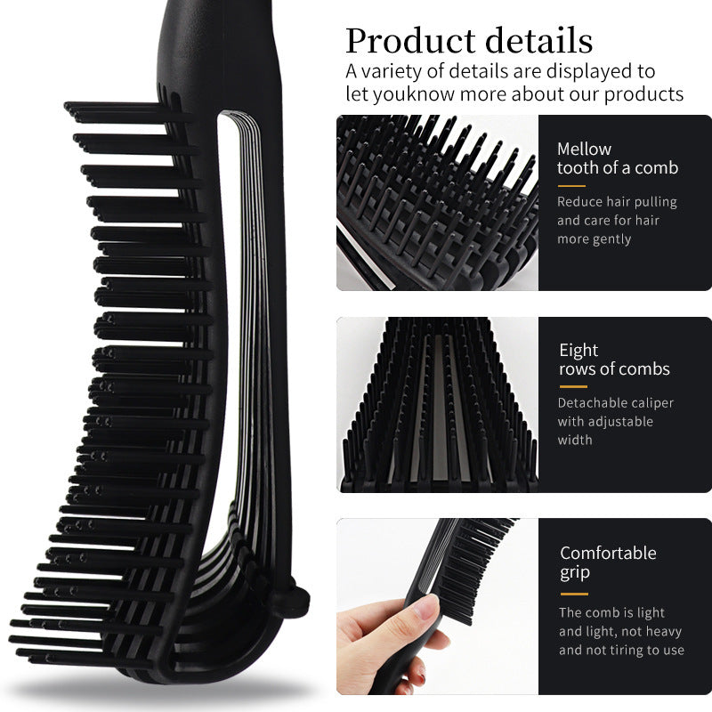 Shampoo Smooth Octopus Massage Big Curved Straight Hair Brushes & Combs