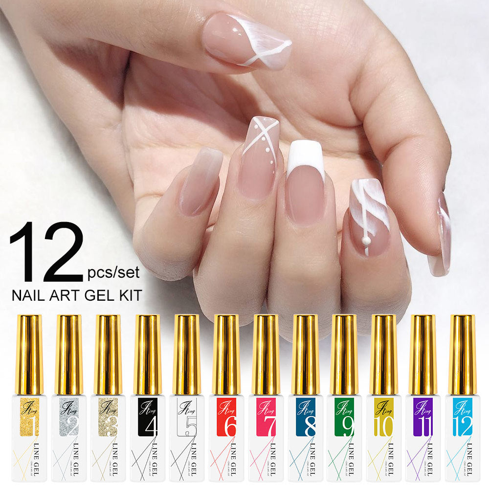 Single Bottle Line Pulling Gel Artificial Nail Polish