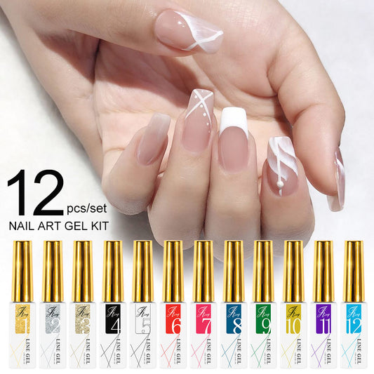 Single Bottle Line Pulling Gel Artificial Nail Polish