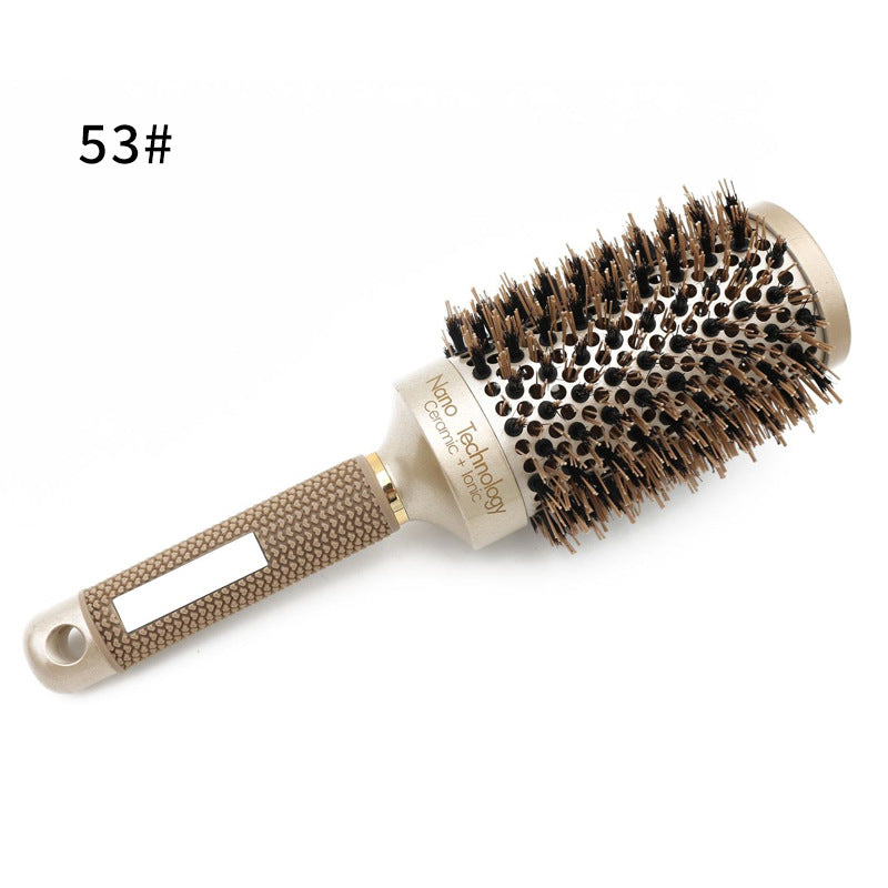 Cylinder Hairbrush Bristle Big Curved Ceramic Hair Brushes & Combs