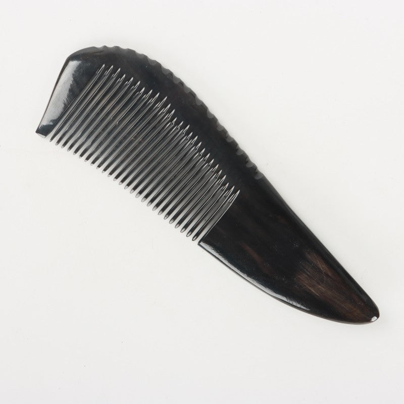 Black Yak Horn Shape Buffalo Sub- Hair Brushes & Combs