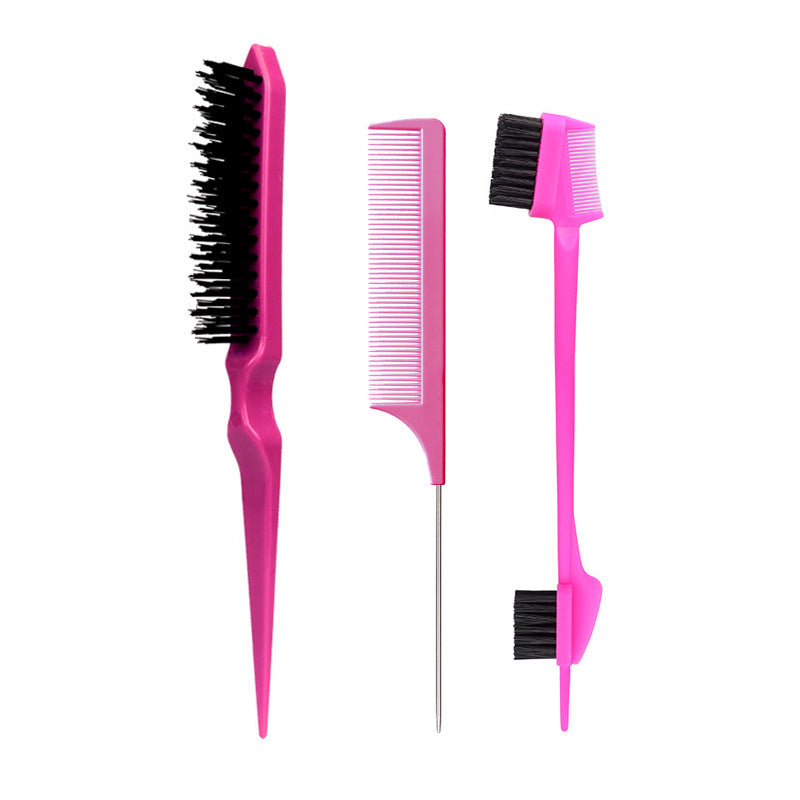 Hairdressing Tail Fluffy Fluff Double Head Eyebrow Hair Brushes & Combs