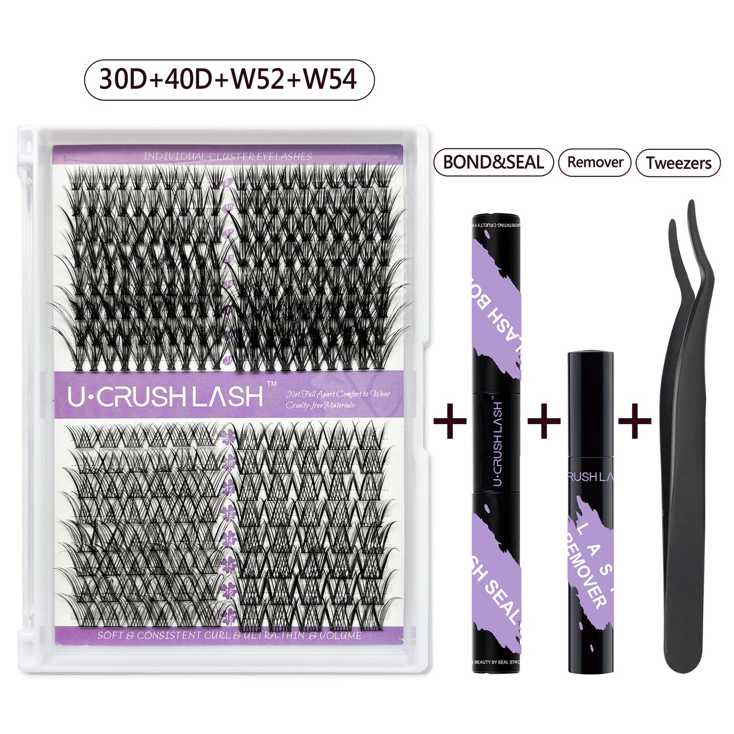 Eyelashes Row Curved Grafting Assortment Pack False Lashes