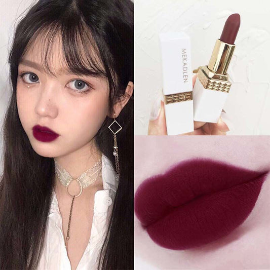 Rose Red Purple Milk Tea Bean Paste Cherry Lipsticks