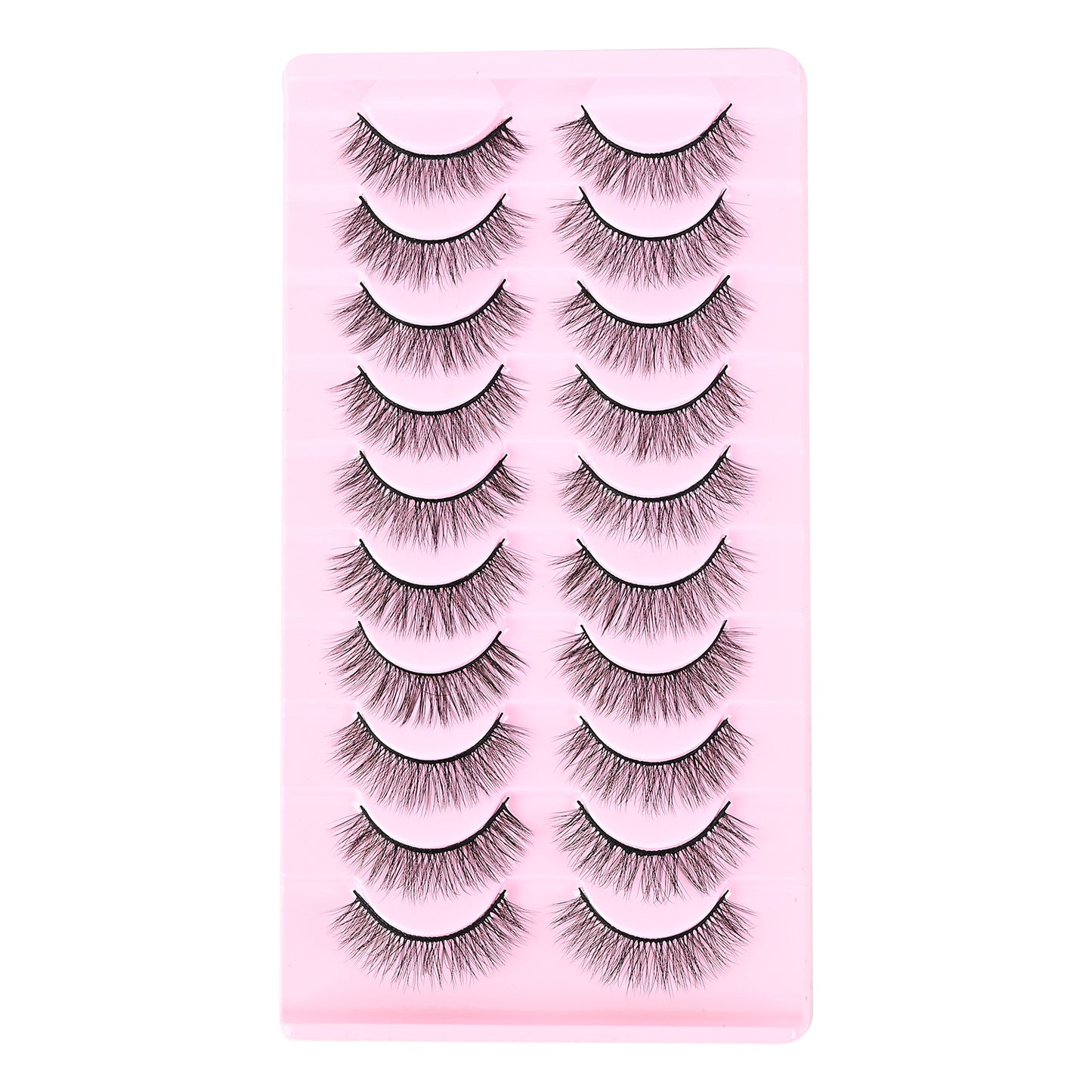 Rows Thick Hard Stem Eyelashes Archdemon Trendy Cartoon Cotton False Lashes