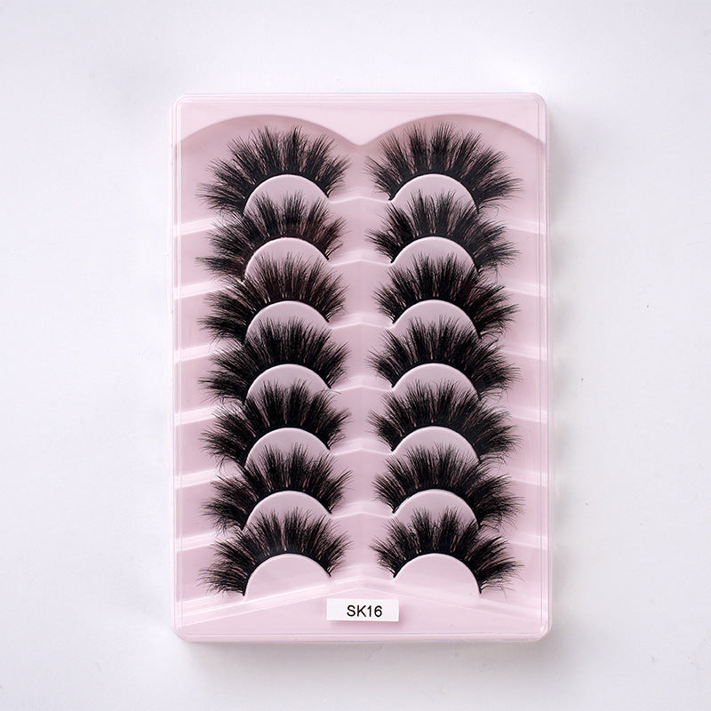 Chemical Fiber Eyelashes Natural Thick Curling False Lashes