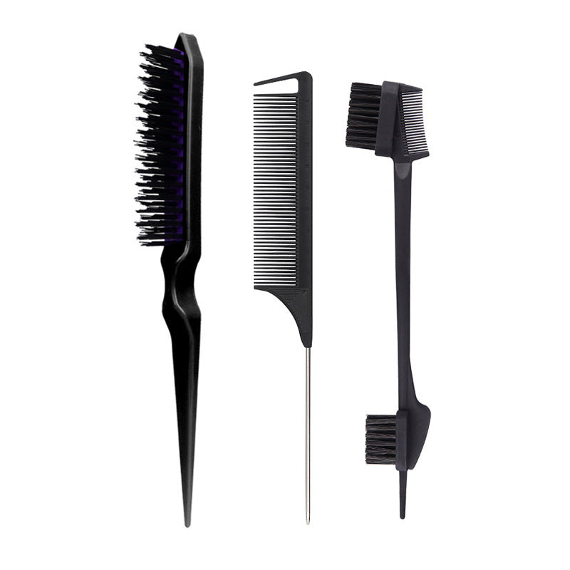 Hairdressing Tail Fluffy Fluff Double Head Eyebrow Hair Brushes & Combs