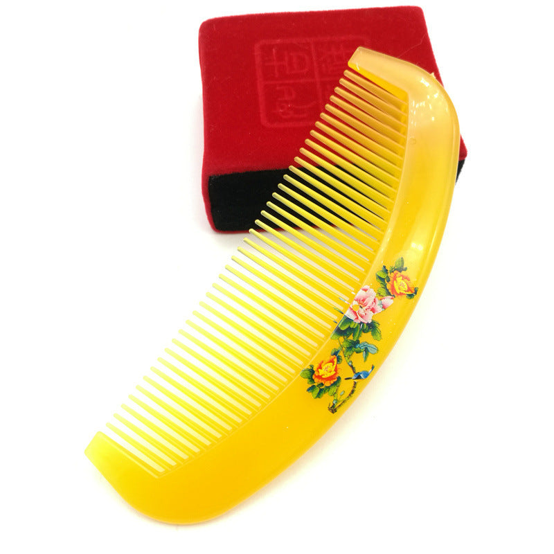 Fashion Solid Color Imitation Beef Tendon Simple Plastic Hair Brushes & Combs