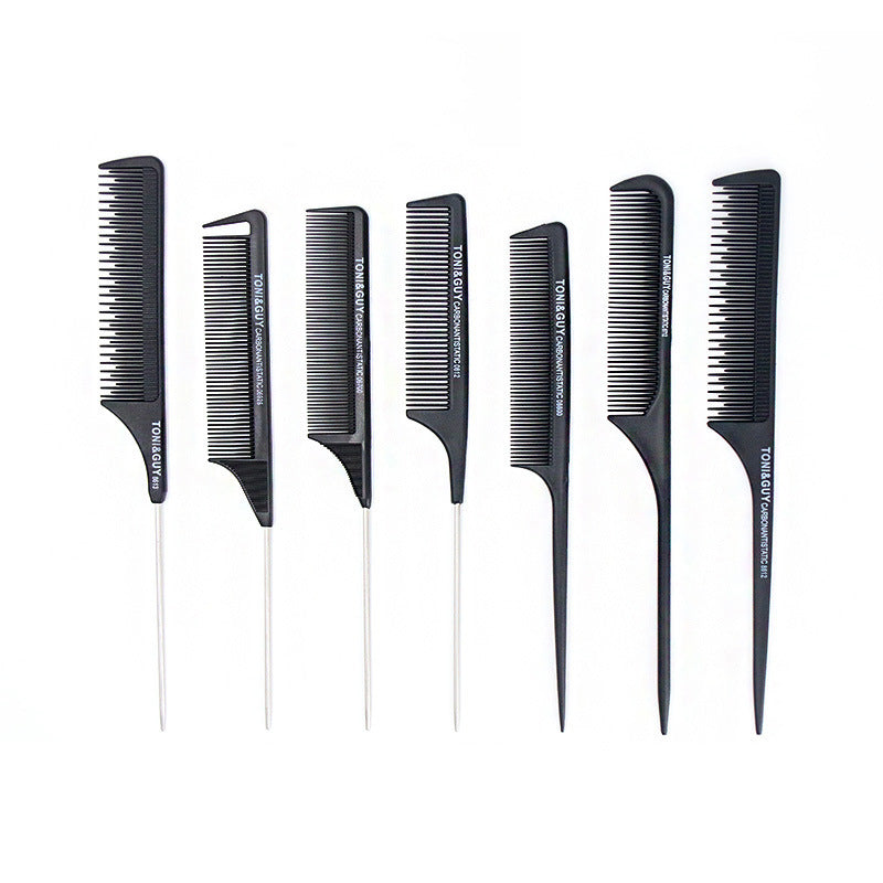 Tail Carbon Fiber Steel Needle Cut Hair Brushes & Combs