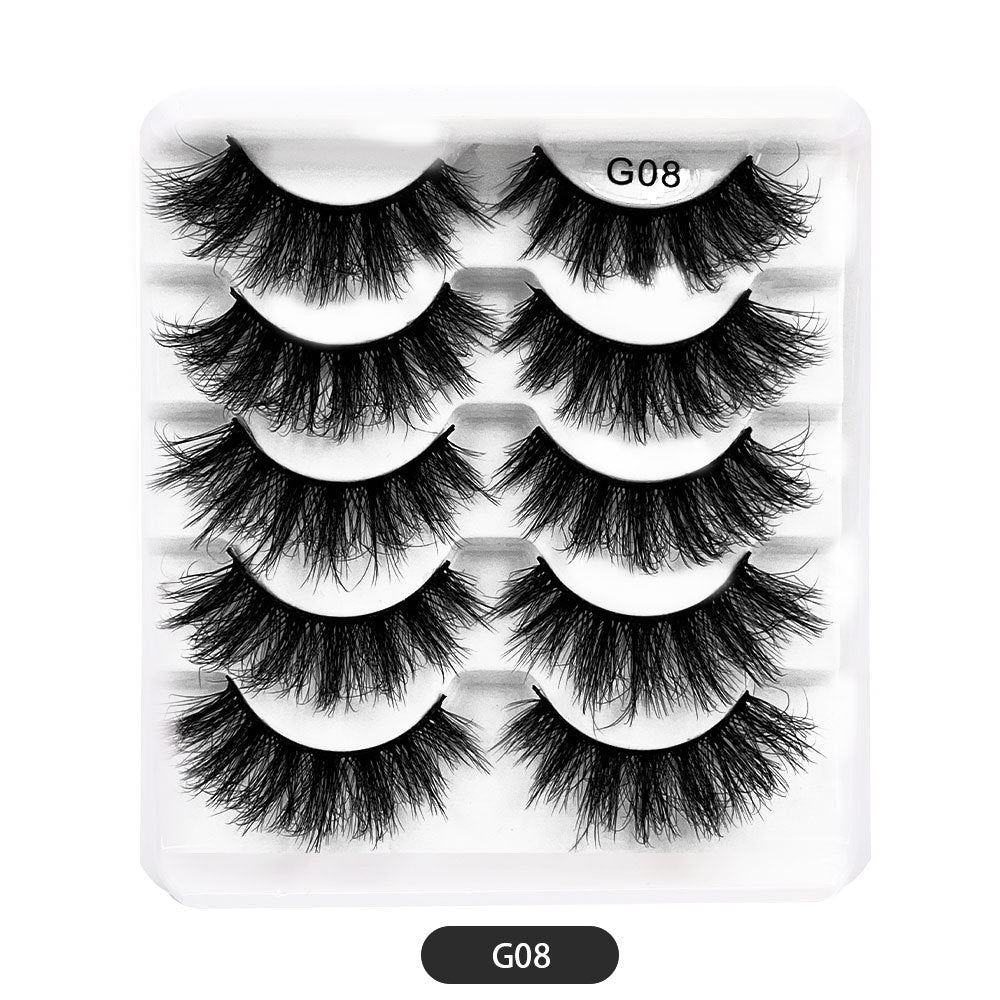 Eyelashes Thick Cross Imitated Mink Pairs False Lashes