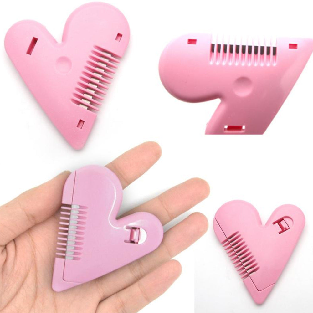 Peach Heart Double-sided Repair Knife Self-service Hair Brushes & Combs