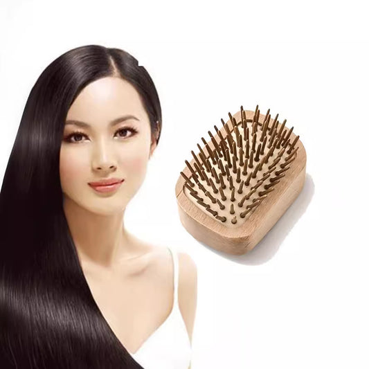 Steel Needle Wooden Air Cushion Without Hair Brushes & Combs