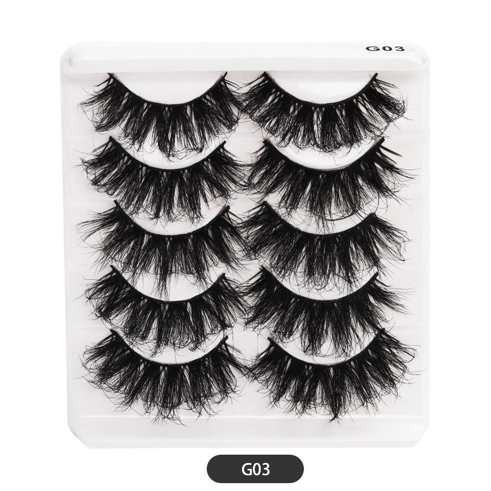 Eyelashes Thick Cross Imitated Mink Pairs False Lashes