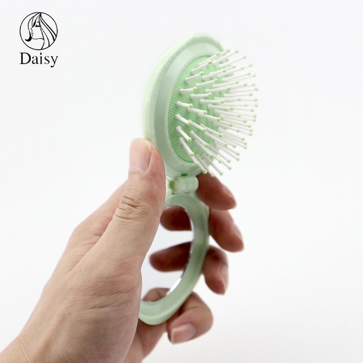 Air Cushion Leather Massage Foldable Compact Hair Brushes & Combs