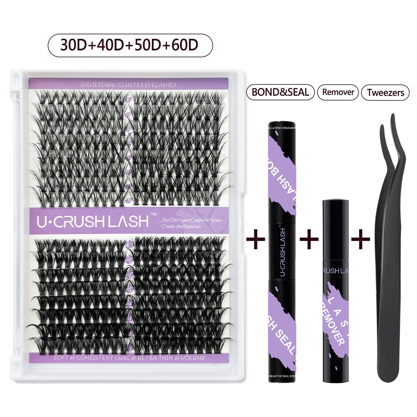 Eyelashes Row Curved Grafting Assortment Pack False Lashes