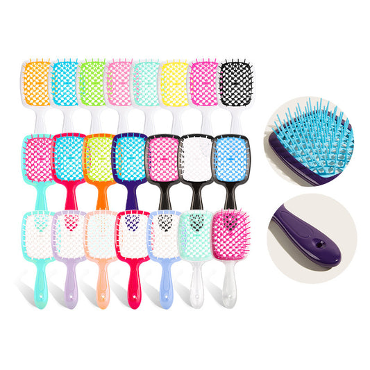 Mesh Hairdressing Straight Honeycomb Plastic Massage Hair Brushes & Combs