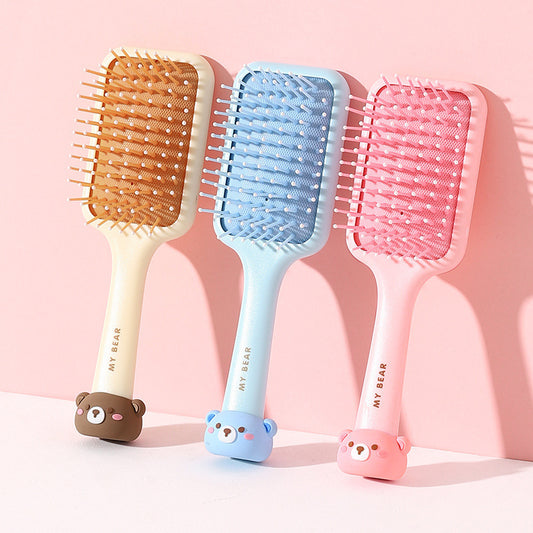 Square Bear Air Cushion Home Daily Hair Brushes & Combs