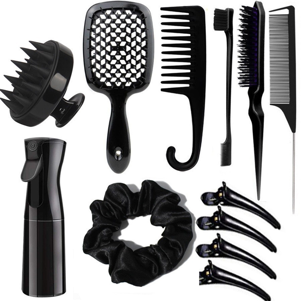 Edge Brush Shampoo High Pressure Sprinkling Hair Brushes & Combs