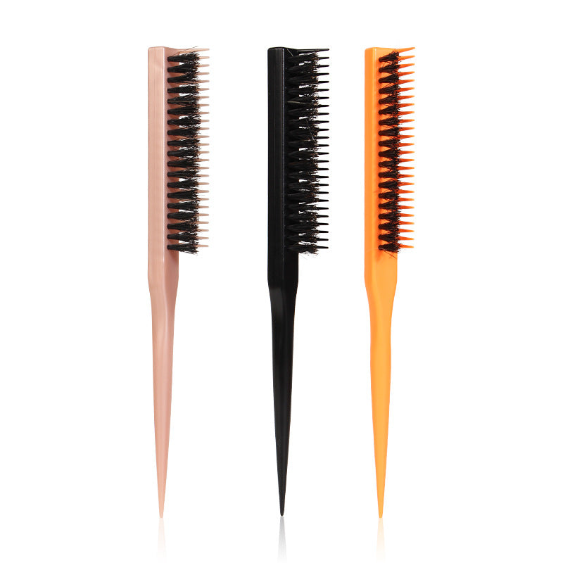 Bristle Beating Fluffy Shape Plastic Pointed Hair Brushes & Combs