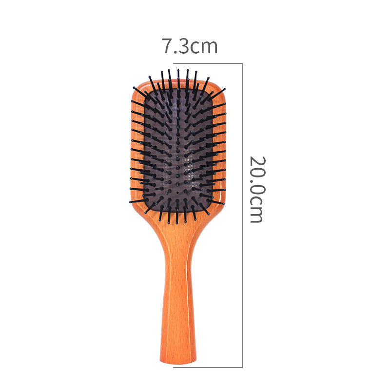 Solid Wood Scalp Massage Curly Hairdressing Air Cushion Live Hair Brushes & Combs