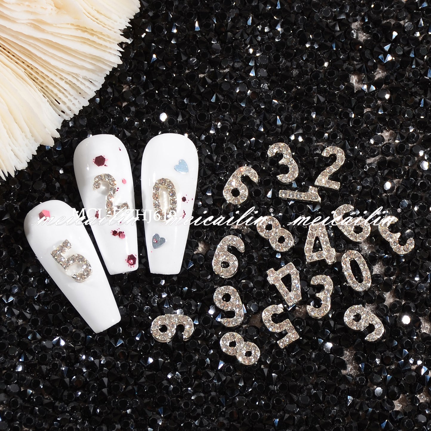 Alloy Random Combination Stereo Digital Ornament Super Nail Care Nail Art