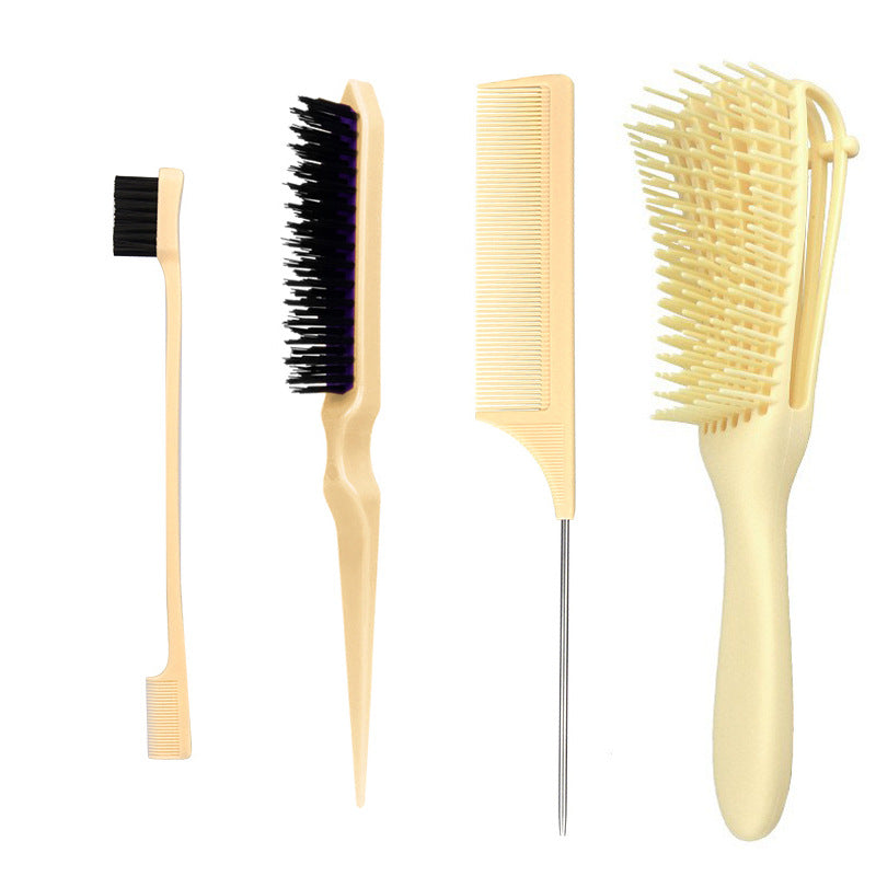 Antistatic Eight Claw Pomade Modified Edge Control Brush Hair Brushes & Combs