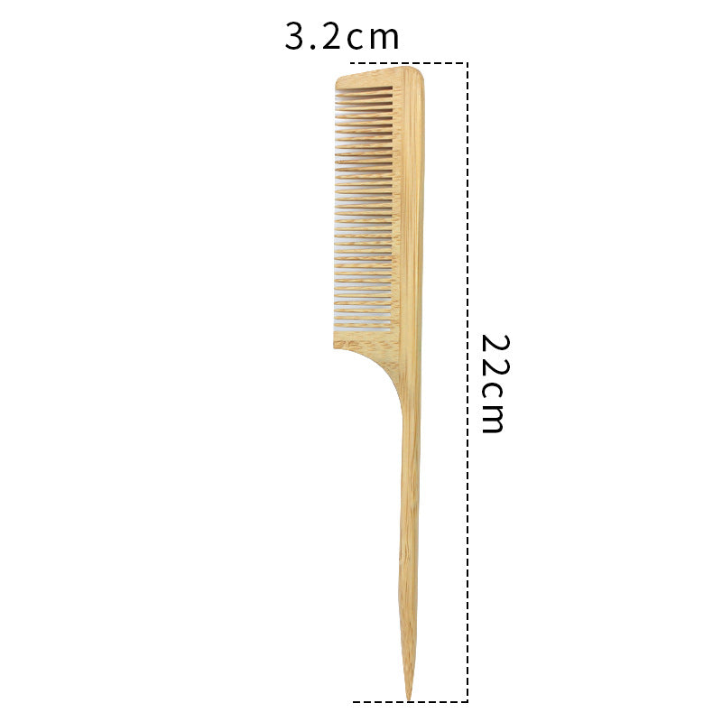 Pretty Elegant Slouchy Bamboo Stitching Hairdressing Hair Brushes & Combs