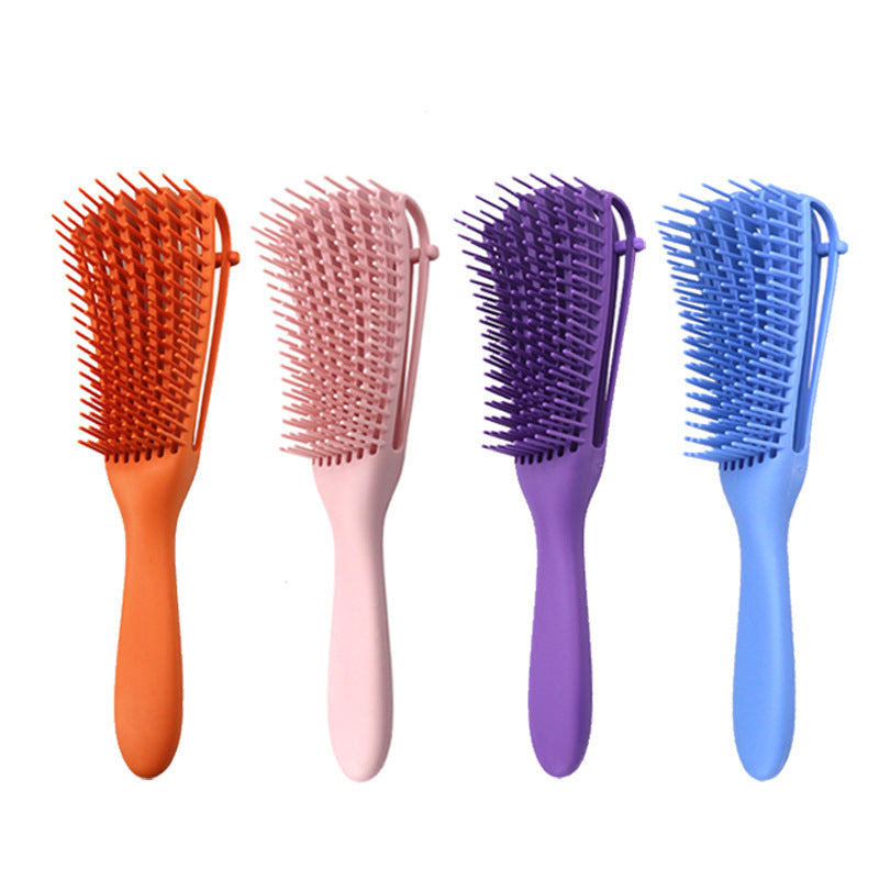 Shampoo Smooth Octopus Massage Big Curved Straight Hair Brushes & Combs